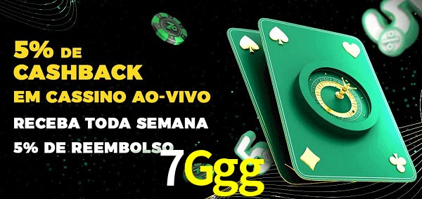 Promoções do cassino ao Vivo 7Ggg